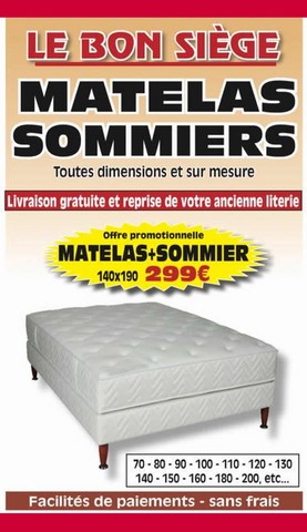 promo literie matelas et sommier 78 Andrésy